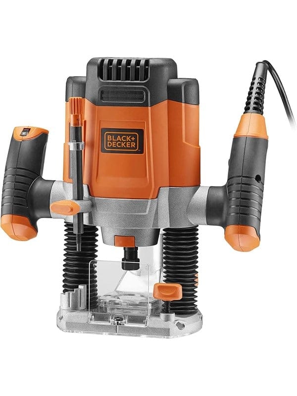 Black&decker - Kabelgebundener 1200-W-Router – black+decker – mit 13 Zubehörteilen – KW1200EKA-QS