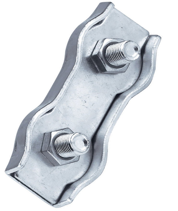 Verzinkter Metallbeschlag Für 5/6 Mm Seil Packung 5 Stück