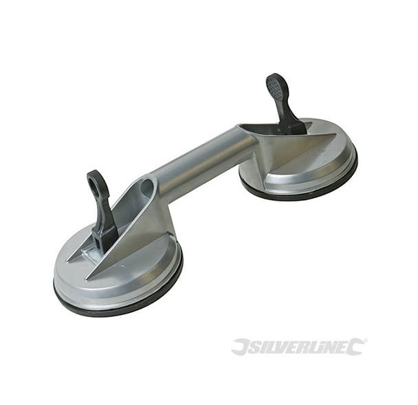 Silverline - Saugheber aus Aluminium 100 kg, doppelt