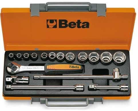 Beta - set 12 kompasse essagonale in serie in blechschublade 920AC12