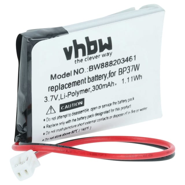 Vhbw - Akku kompatibel mit Dogtra Just Right, iQ plus, arc 800 Receiver, Combo, StarWalk Hundehalsband Hunde-Trainer (300 mAh, 3,7 v, Li-Polymer)