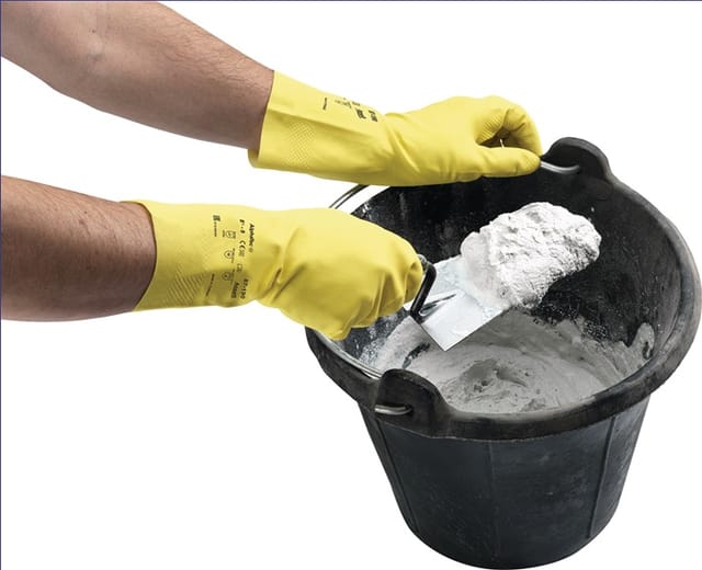 ANSELL 87190090 Chemikalienhandschuhe AlphaTec 87-190 Größe 8,5-9 gelb PSA-Kate
