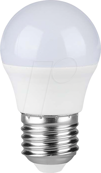 V-tac - LED-Lampe, Fassung E27, 4,5 w, G45, warmweiß, Kunststoff