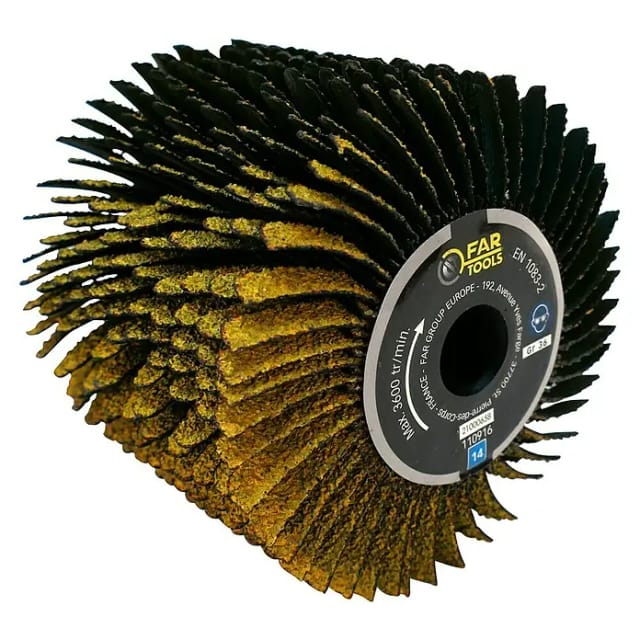 Bürste mit Schleifstreifen A36 far tools ø 120 mm l 100 mm - 110916