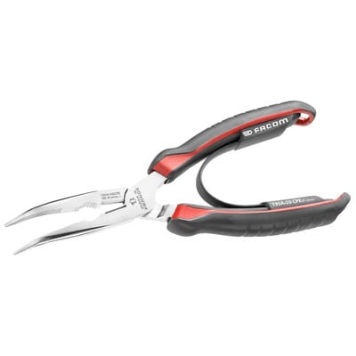 Zange mit halbrundem, langem, abgewinkeltem Schnabel 40° Facom 195A.20CPE