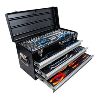 Elektriker-Metall-Werkzeugkoffer 3 Schubladen mit 147 Werkzeugen