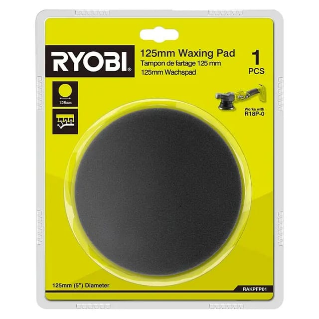 RAKPFP01 Universalschwamm ø 125 mm Klett-Auftragspolierer R18P - Ryobi