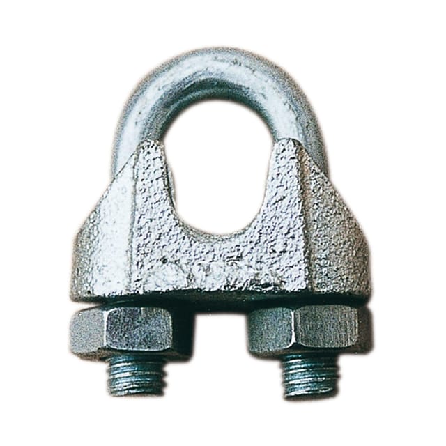 Drahtseilklemme für Seildurchmesser ø 6,5 mm Bügelklemme, Stahl verzinkt