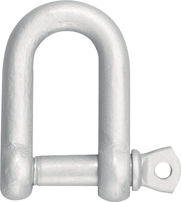 Schäkel Tragfähigkeit 300 kg Bügel/Bolzen 10 mm gerade Form