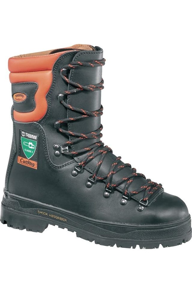 Forstsicherheitsstiefel Cutstop High Gr.47 schwarz/orange Leder S3