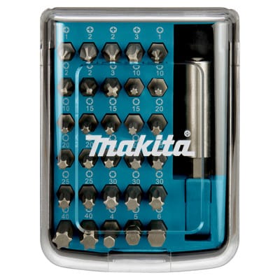 Koffer mit 31 Schraubzubehörteilen - Makita D-34936