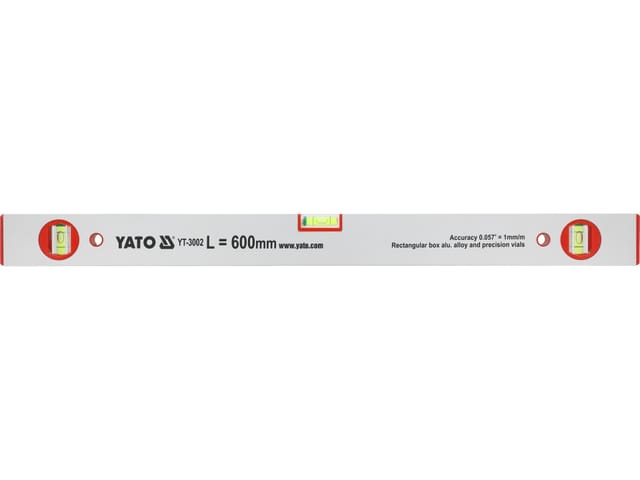 Poziomnica 600mm 3-libelki (2-pionowe)