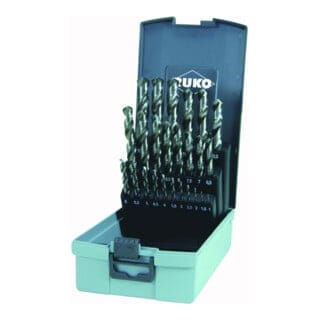214215RO hss-g Metall-Spiralbohrer-Set 25teilig din 338 Zylinderschaft 1 Set - Ruko