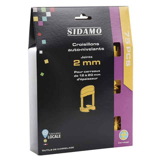 Selbstnivellierendes Kreuzgelenk 2 Mm Hoch 12 Bis 20 Mm Sidamo 75 Stück - 11255314