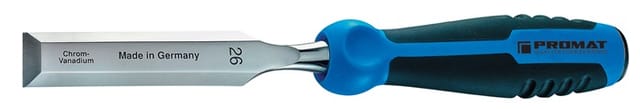 PROMAT Stechbeitel Schneidenbreite 24 mm mit Schlagkappe CV-Stahl