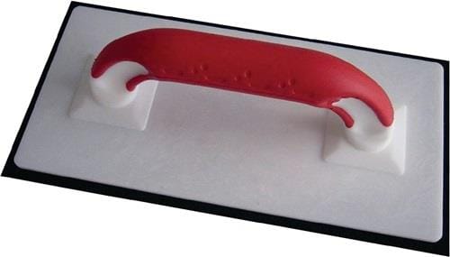 Reibebrett mit 2-K-Griff, mit Zellgummiauflage Kunststoff L280xB140xS10mm