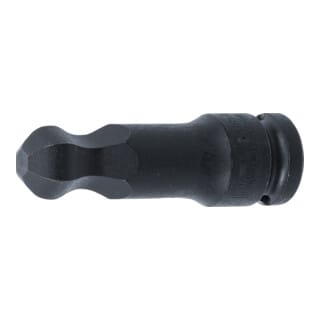 Bgs Technic - Kraft-Bit-Einsatz Länge 75 mm Antrieb Innenvierkant 12,5 mm (1/2') Innensechskant mit Kugelkopf 17 mm