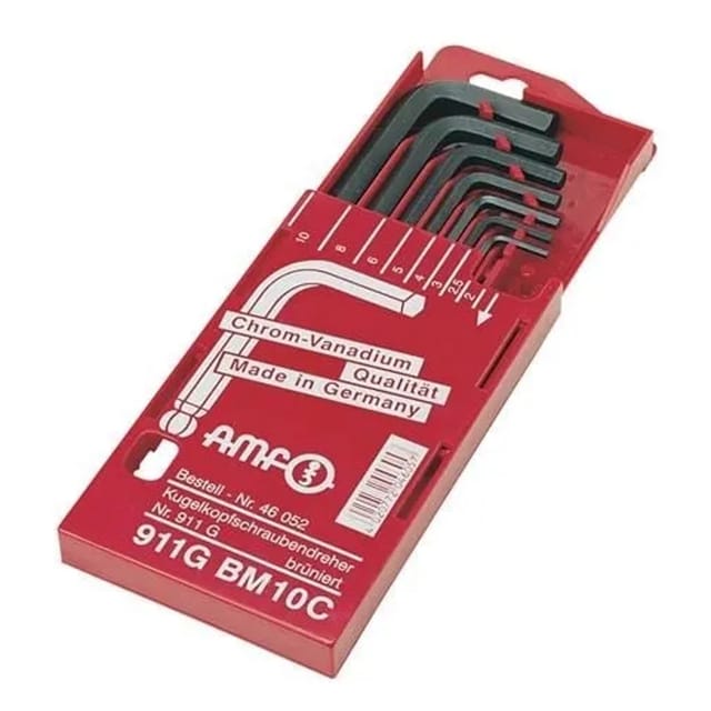 AMF - Winkelschraubendrehersatz 911G-BM10 8-tlg.Schiebekassette sw 2-10mm