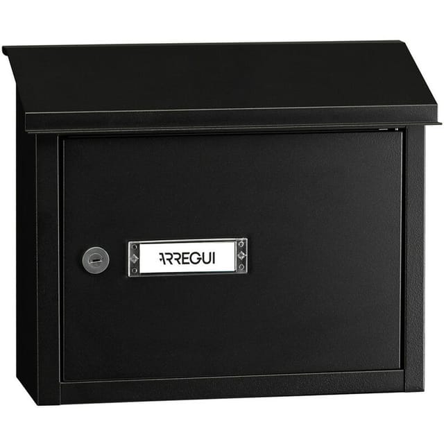 Arregui - V4064 Maxi Durchwurfbriefkasten aus strukturlackiertem Aluminium, Mauerdurchwurf Briefkasten Größe m (din A4), Durchwurfkasten zum