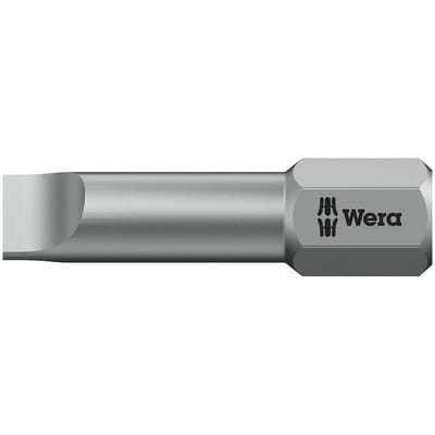 5056225001 Bit 800/1 tz für Schlitzschrauben 5,5 mm Länge 25 mm 1/4 Zoll C6 - Wera