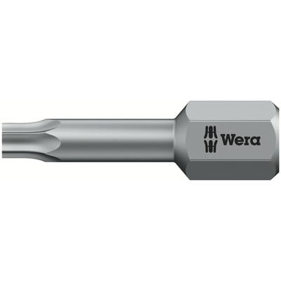 5066308001 Bit 867/1 tz 1/4 Zoll t 15 Länge 25 mm Torsionszone, zähhart - Wera
