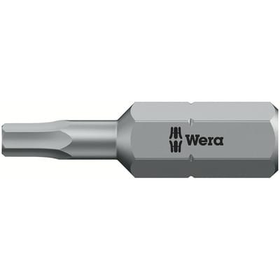 Bit zähhart 1/4 din 3126 C6,3 Innensechskant 3x25mm Wera