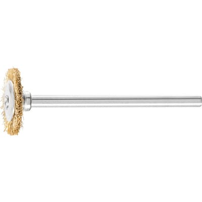 Minirundbürste rbu 1602/3 mes 0,10 D16xB2xL3mm ms Pferd