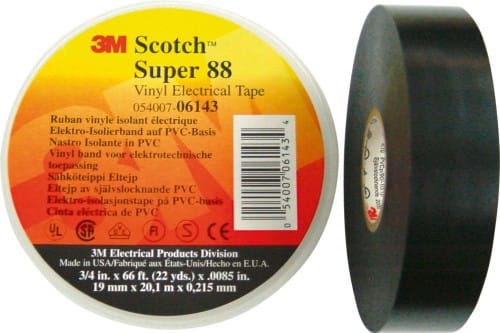 Scotch SUPER88-38X33 Isolierband Scotch® Schwarz (L x B) 33 m x 38 mm 1 St.