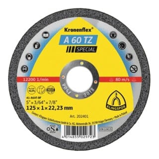 Trennscheibe gerade A60TZ125x1mm Klingspor