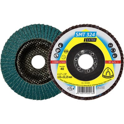 FP - klingspor 321509 Fächerscheibe smt 324 Extra d. 115 mm Körnung 40 12Grad gewölbt