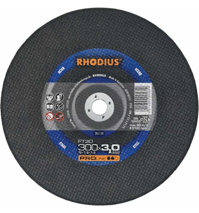 Trennscheibe FT30 D300x3mm gerade Stahl Bohrung 20 mm