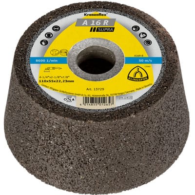 Schleiftopf A16 r 110/55 mm Stahl 16 Bohrung 22,23 mm
