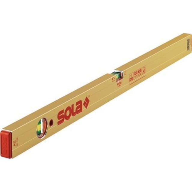 Wasserwaage az 200cm Alu.gold 0,5 mm/m Sola