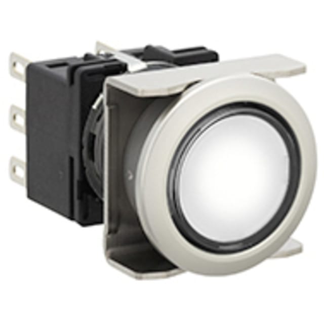 Idec LB6ML-M1T64PW LB6ML-M1T64PW Leuchtdrucktaster 250 V, 125 V, 30 V 5 A 2 x Aus/(Ein) tastend (Ø)