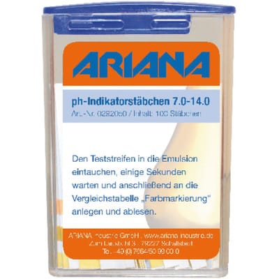 Messstäbchen trgs 611 ph-Wert 7,0-14,0 °dH 100 St.