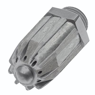 Lärmarme Runddüse, M12x1,25, Zink-Druckguss, Düsen-Außen-ø 17 mm - Riegler