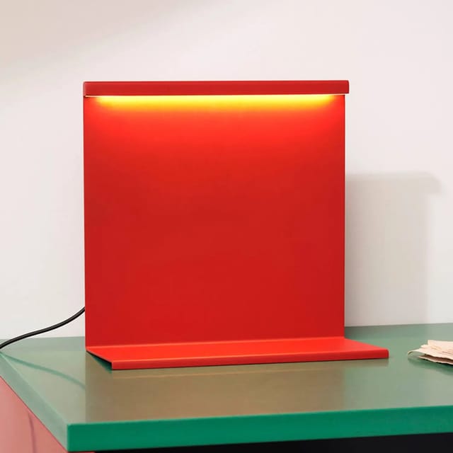 [GEBRAUCHT] B-Ware Hay Tischleuchte Lampe Led Mit Dimmer Rot Kunststoff Stahl Tomatenrot