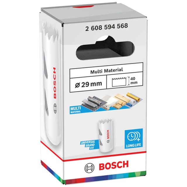 Bosch Lochsäge mit Gewinde Multi Material, 29 x 40 mm