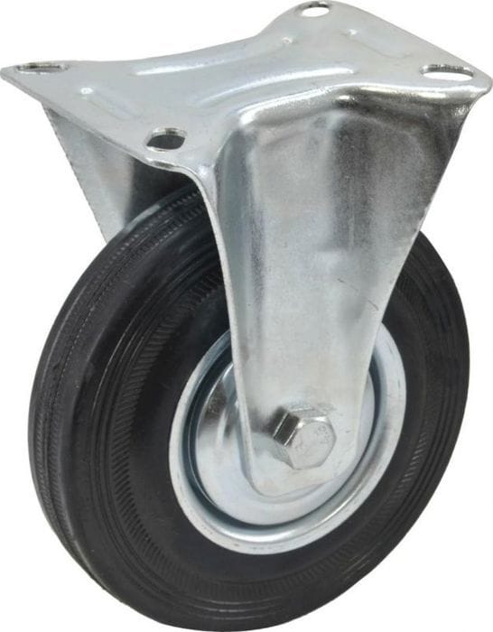 AWTOOLS Festrad mit schwarzem Gummi 200 mm