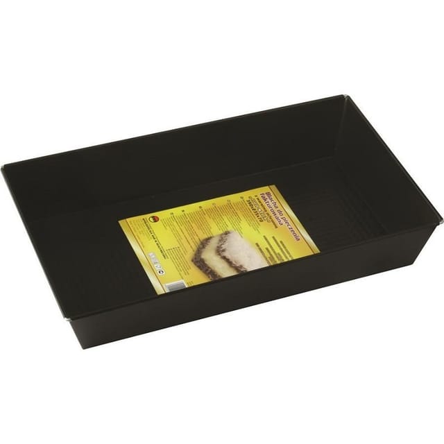 Strukturiertes schwarzes Blech 390x235x70 mm SNB