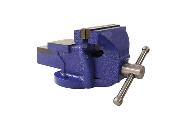 Bituxx Schraubstock Handschraubstock Werkbank Werkstatt 125 mm mit Amboss