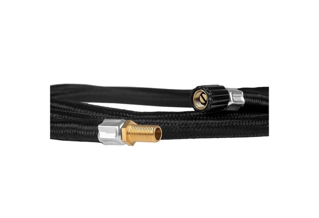 HEYNER® Ersatzschlauch für Luftpumpen Reifenfüller Kompressoren 150 cm - Schlauchlänge 7,7 Zoll Luftpumpenschlauch Adapter Schraubverschluss