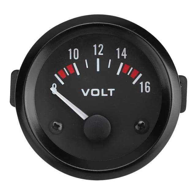 Universelles Kfz-Voltmeter 12V, Universalzeiger, 2" (52mm), Voltmeter-Anzeige