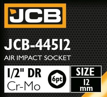 Schlagschrauber Stecknuss JCB Stahl 12 mm sechseckig