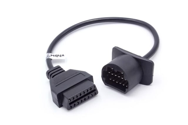 vhbw OBD Adapter 17Pin-OBD1 auf OBD2 kompatibel mit Toyota - 19,3 cm