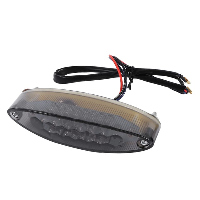 Getönte LED-Rückleuchte für Motorräder/ATVs – Kennzeichen- und Bremslicht