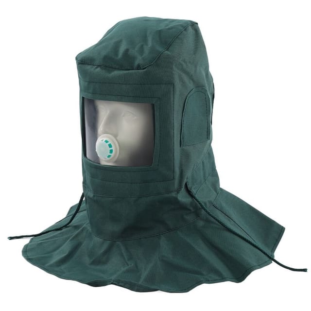 Vtizikl Sablage Hotte Abrasive Capuche Capuchon, Casque Masque Anti Vent/Sand Blaster, Masque de Protection de la Poussière Protection Masque Visage
