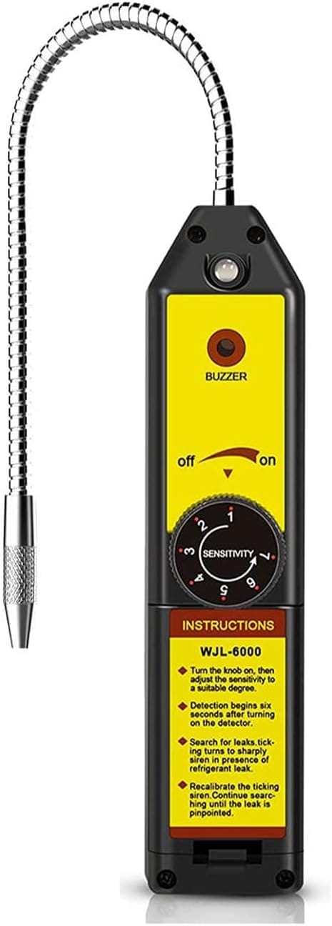 Détecteur de fuites de fréon WJL-6000, détecteur de gaz halogène, testeur de fuites de réfrigérant pour climatisation R22, R410A, R134A et R1234YF