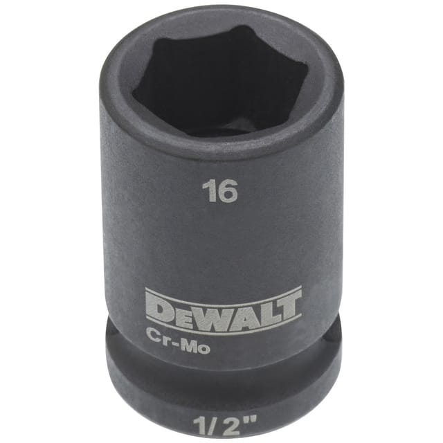 Steckschlüssel kurz 16 mm 1/2 Schlagfest - Dewalt