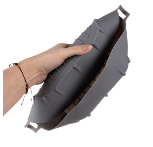 Silikoneinsatz Ruhhy grau 20x20x6 cm gesundes Kochen